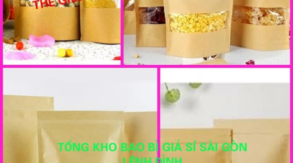 Tìm kiếm túi zip giấy kraft có cửa sổ tại Biên Hoà với giá ưu đãi