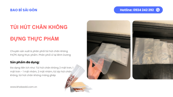 Túi hút chân không đựng thực phẩm Bình Dương