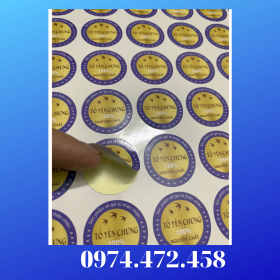 In Tem Nhãn-Decal Giấy Dán- Cơm Cháy Chà Bông