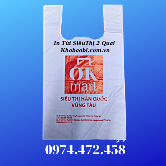 In Túi Siêu Thị 2 Quai Shop OK MART
