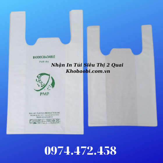 In Túi Siêu Thị 2 Quai Shop OK MART