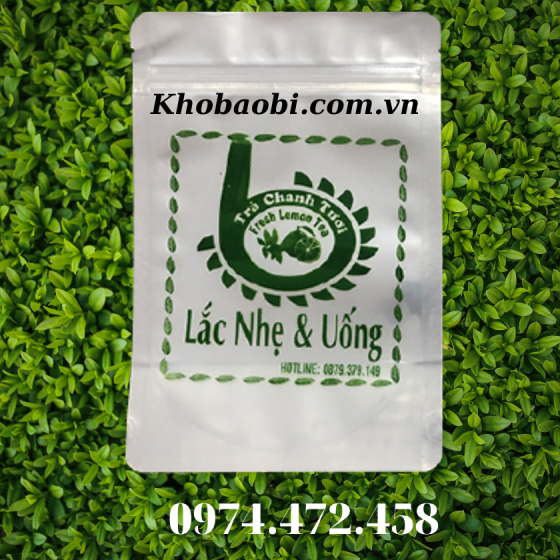 In Túi Zipper Trà Chanh Tươi Ong Vàng