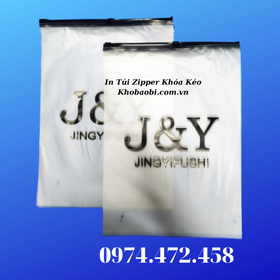 In Túi Zipper Khóa Kéo Shop Thời Trang J&Y