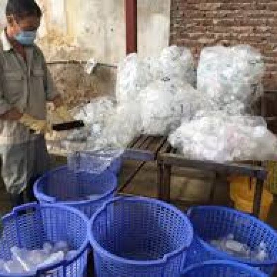 Túi Đựng Chất Thải Tái Chế Màu Trắng 