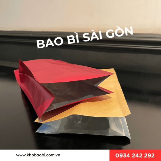Túi 4 biên đựng cafe, trà, hạt điều, macca, hạnh nhân...