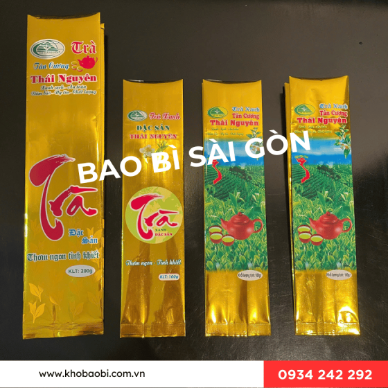 Bao bì, túi đựng trà ( chè khô ) giá rẻ, in ấn theo yêu cầu