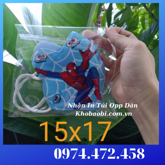 In Túi Opp Dán Miệng Khẩu Trang