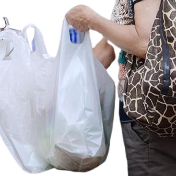 Túi Xốp 2 Quai Trắng Sữa 